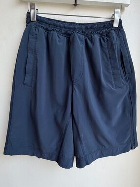 Lululemon Pace Breaker Shorts Men’s SZ S Navy Blue Lined Lightweight Drawstring
